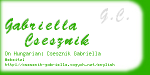 gabriella csesznik business card